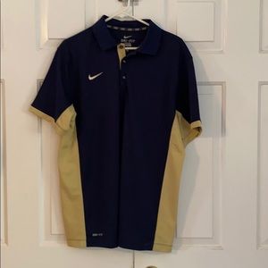 Men’s Nike dri fit Large navy and gold